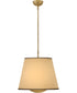 Sonia 3-Light Large Pendant in Lacquered Brass