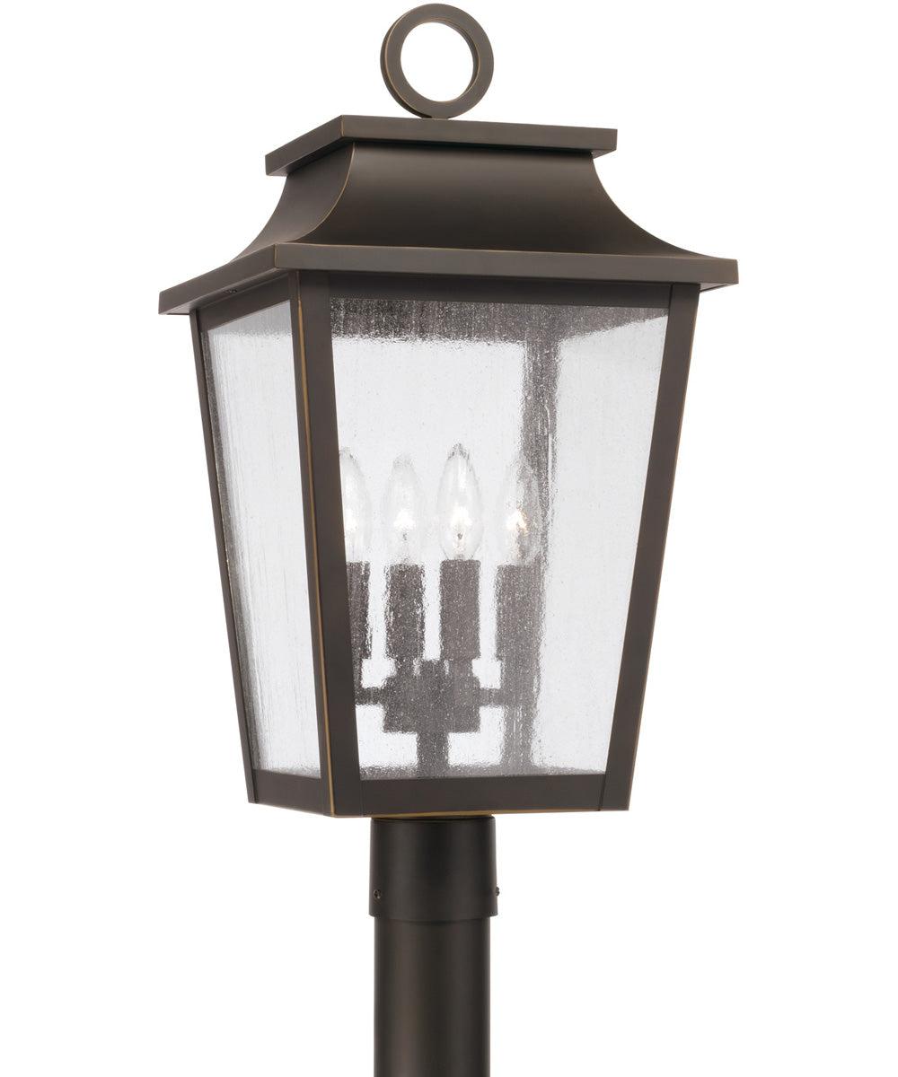 Chandler 4-Light Outdoor Post-Lantern Oiled Bronze