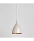 Fleur 1-Light Mini Pendant White/Gold