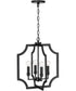 Courtney 4-Light Foyer Matte Black