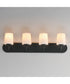 Durham 4-Light Strip Bath Vanity Black