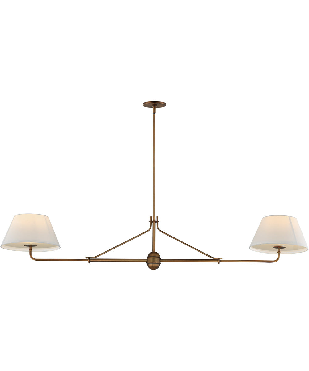 Dunbridge 2-Light Pendant Weathered Brass