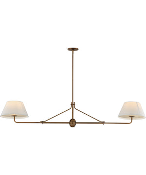 Dunbridge 2-Light Pendant Weathered Brass