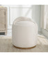 Swirl Swivel Sheepskin Ottoman