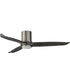 Woodwind 52 inch Solid Wood Blade Hugger Fan w LED Satin Nickel