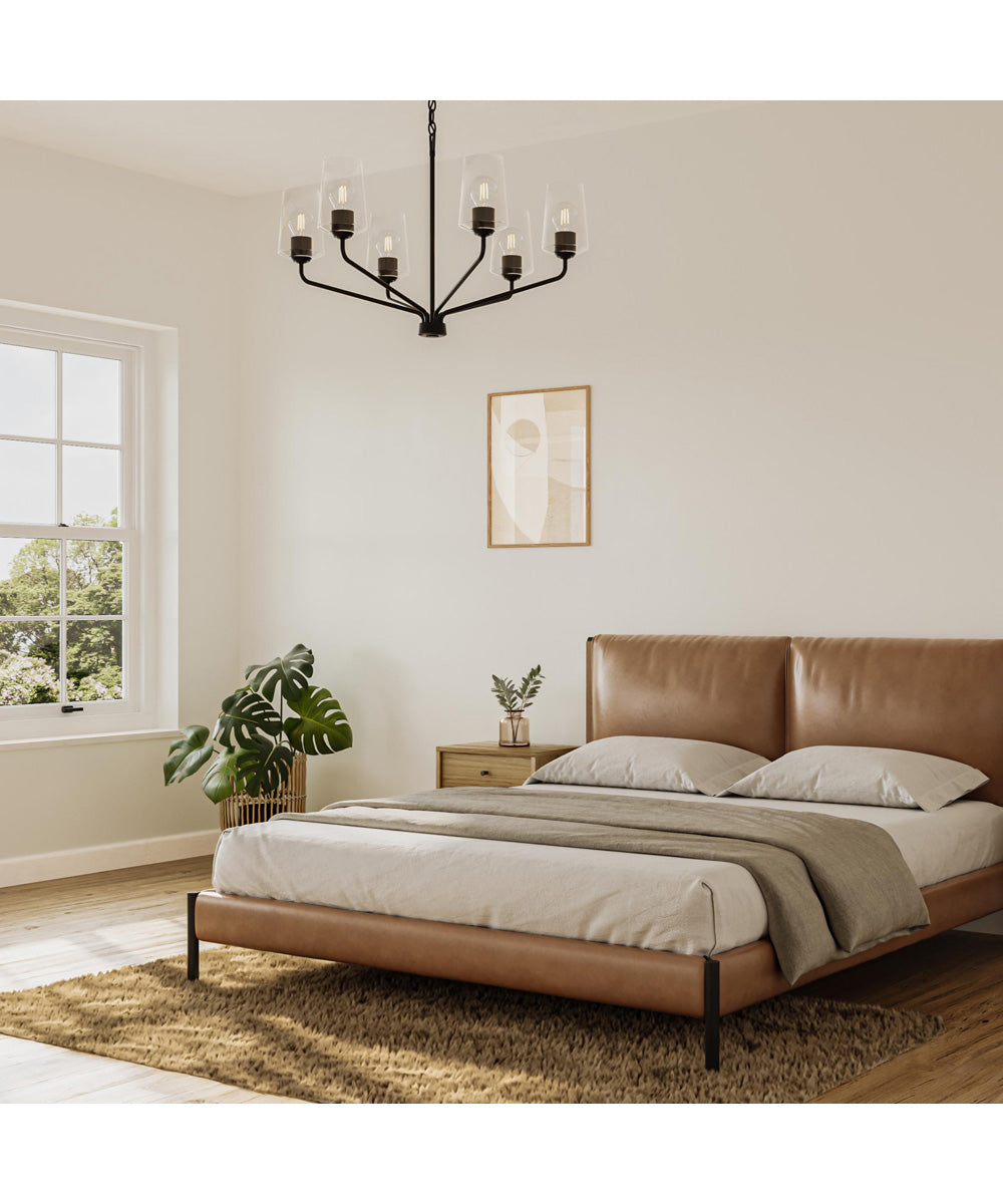 Celino 6-Light Chandelier Black