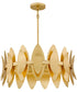Hayley 6-light Pendant Gold Leaf