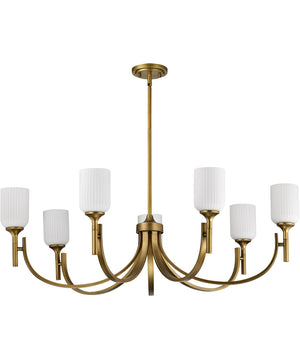 Solara 7-Light Chandelier Natural Brass