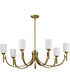 Solara 7-Light Chandelier Natural Brass