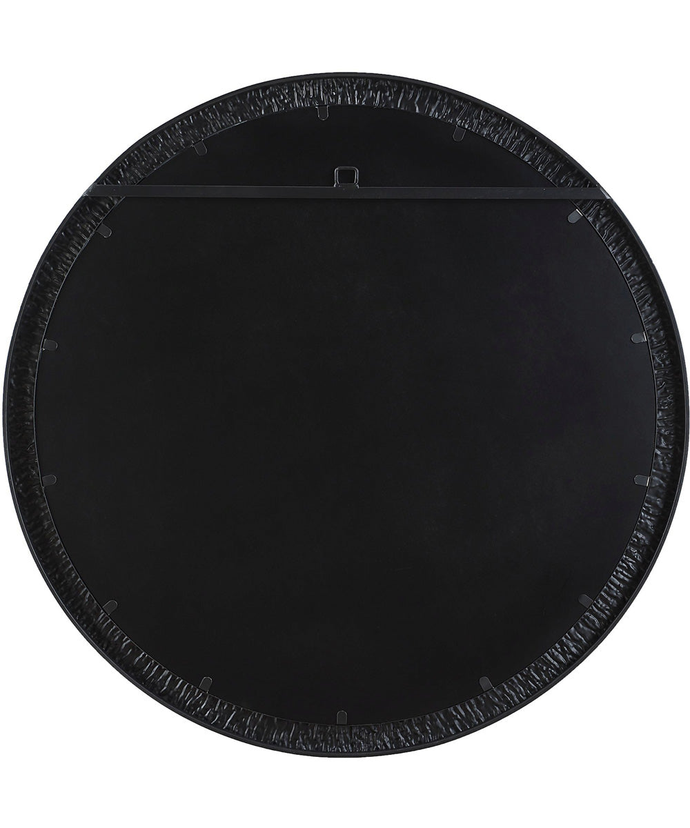 34x34" Wall Mirror Satin Black