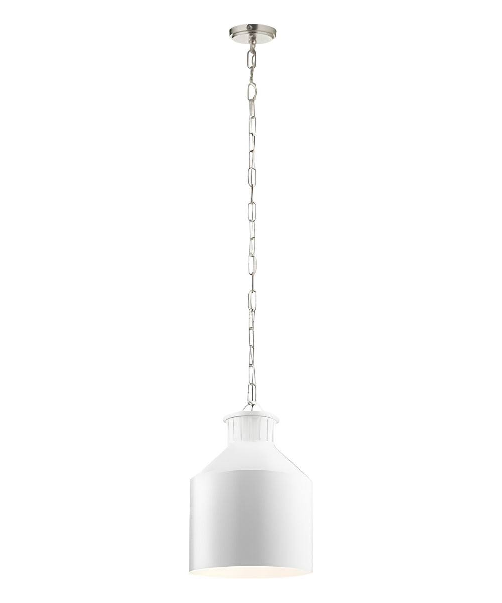12"w Montauk 3-Light Vintage Pendant Light Fixture Creamy White Finish by Kichler