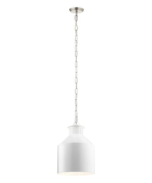 12"w Montauk 3-Light Vintage Pendant Light Fixture Creamy White Finish by Kichler