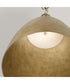 Francesca 1-Light Pendant Feathered Gold