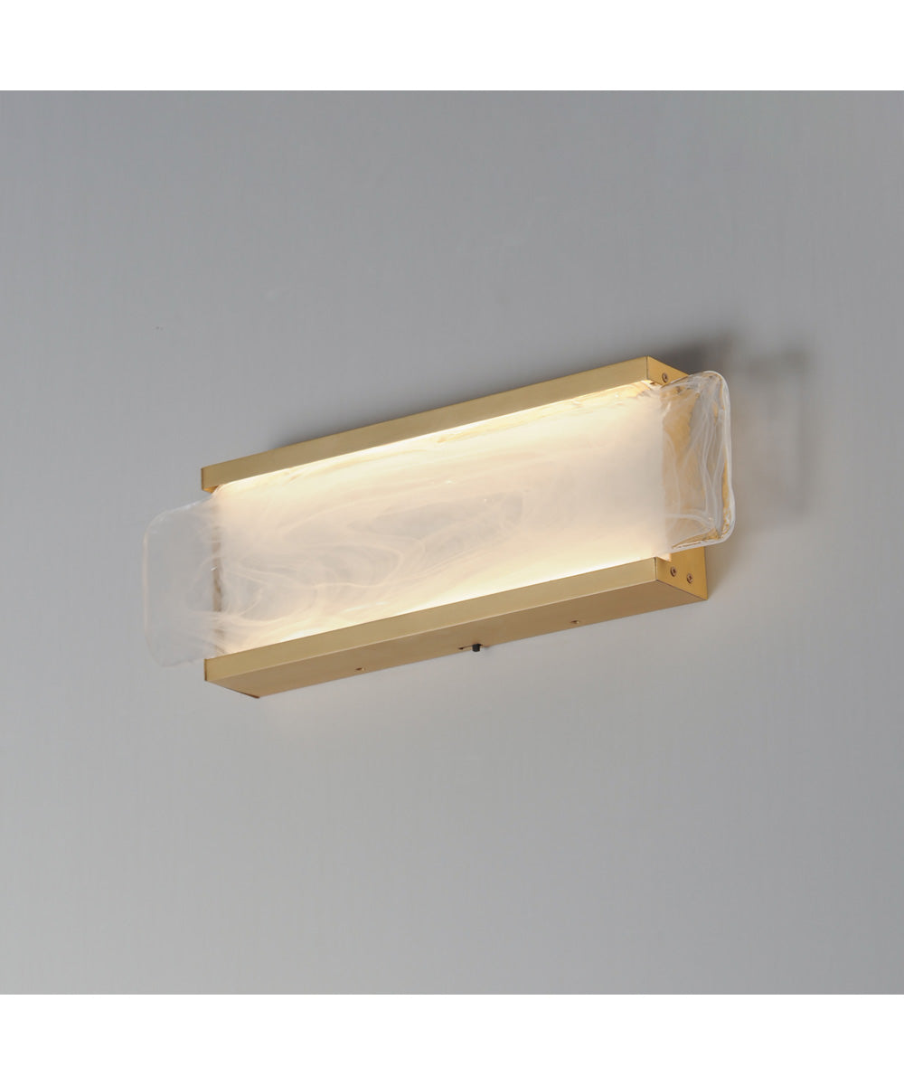 Celine 16 inch LED Bath Vanity Natural Aged Brass