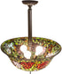 16" Wide Tiffany Rosebush Pendant