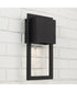 Nate 1-Light Outdoor Wall-Lantern Black