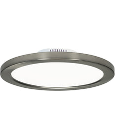 7"W 1-Light Close-to-Ceiling LED Light Brushed Nickel