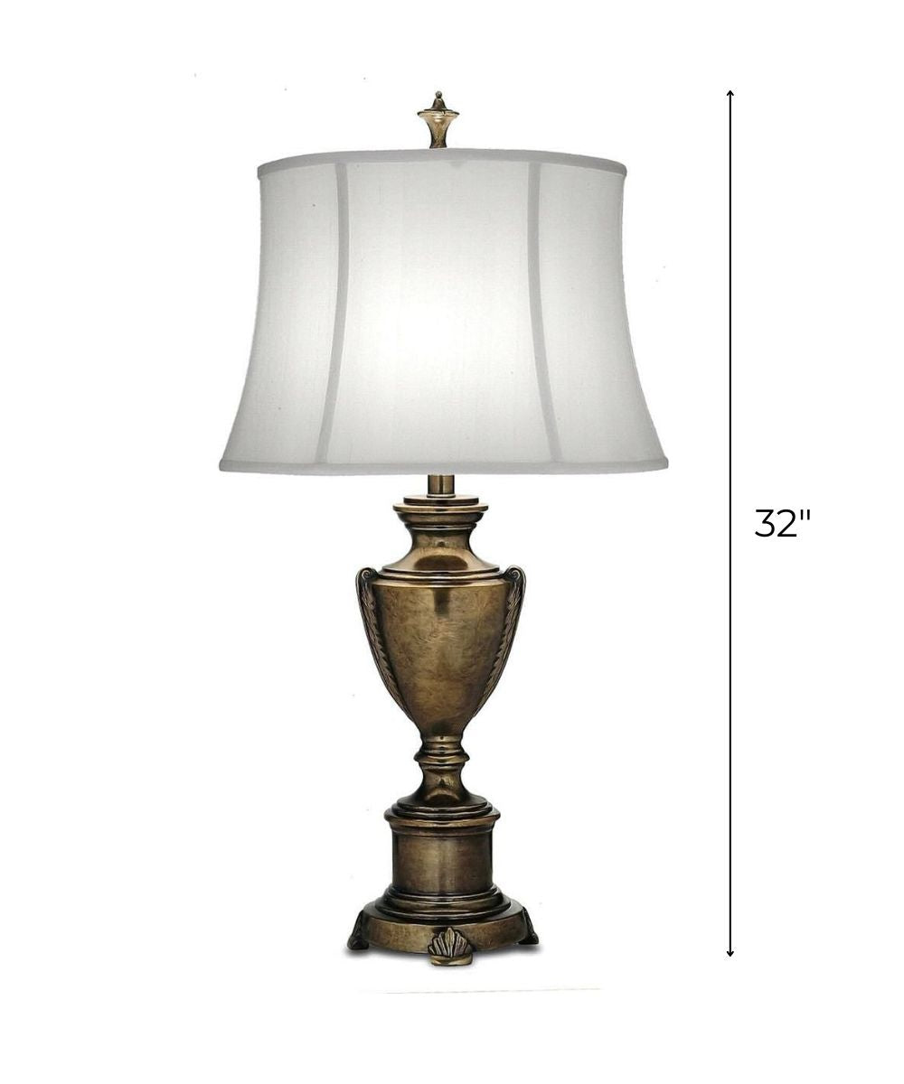 32"H 3-Way Table Lamp Smoked Umber