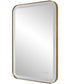 Crofton Lighted Brass Vanity Mirror