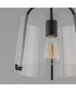 Bellmore 1-Light Pendant/Semi Flush Black