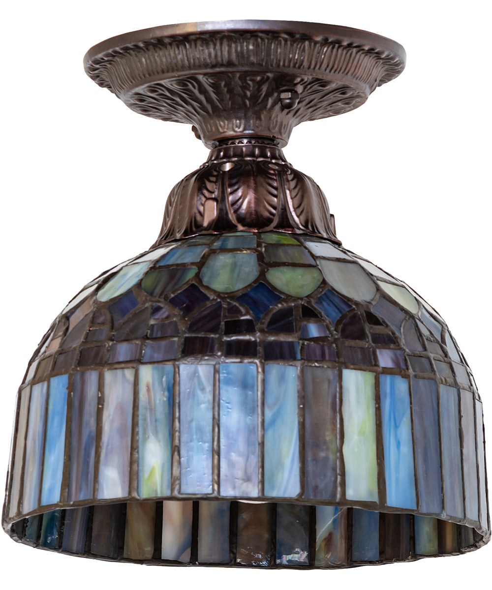 8" Wide Tiffany Candice Flushmount