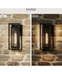 Shaw 19.5 inch 1 Light Outdoor Wall Light with Clear Glass Antique Bronze
