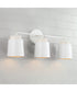 Pratt 3-Light Vanity Matte White
