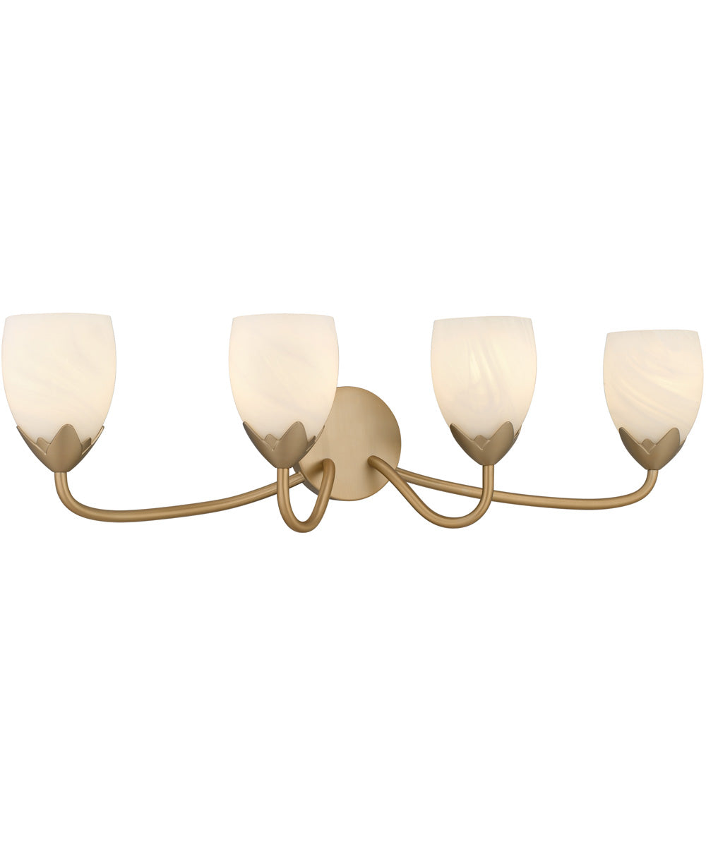 Jacobs 4-light Bath Light Bronze Gold