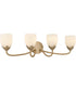 Jacobs 4-light Bath Light Bronze Gold