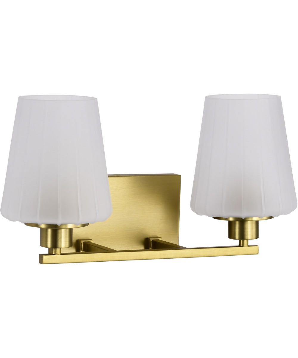 Lune 2-Light Vanity & Wall Vintage Brass