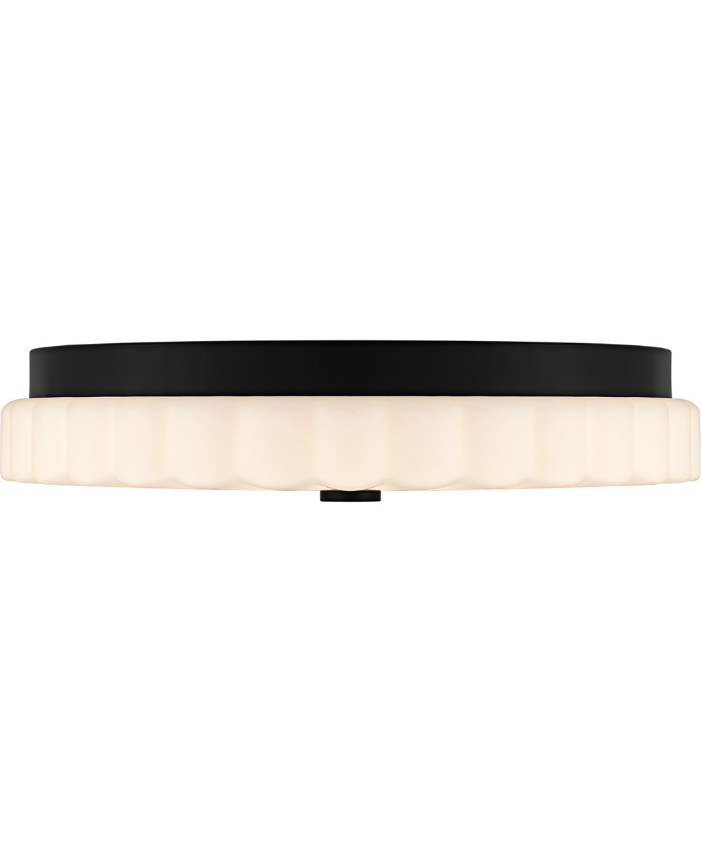 Quoizel Flush Mount Medium Flush Mount Matte Black