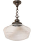 16" Wide Revival Schoolhouse Traditional Globe Pendant