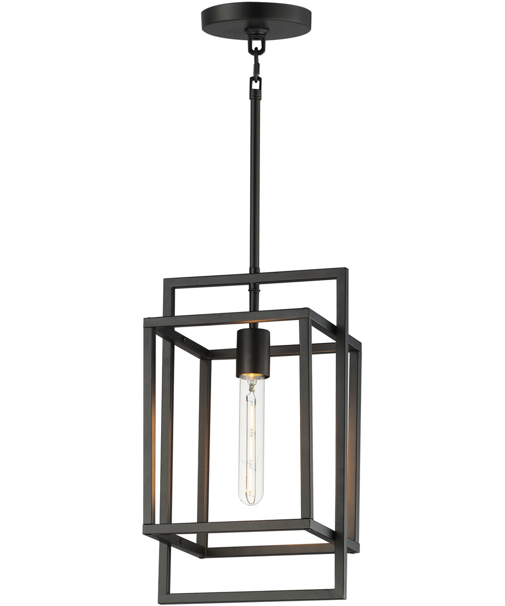 Gridline Single Pendant Black