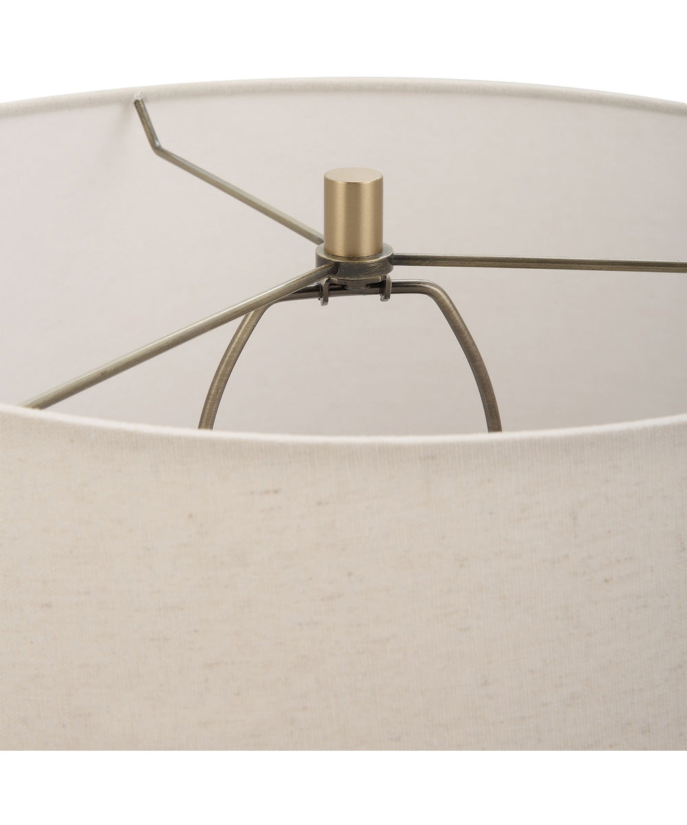 Lunia Gray Glass Table Lamp