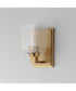 Cubos 1-Light Wall Sconce Natural Aged Brass