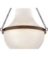 Collins 1-Light Medium Semi-Flush Mount in Heritage Bronze