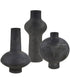 Charcoal Bloom Indoor-Outdoor Vases Set of 3