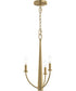 Jheni 3-Light Chandelier Brushed Gold