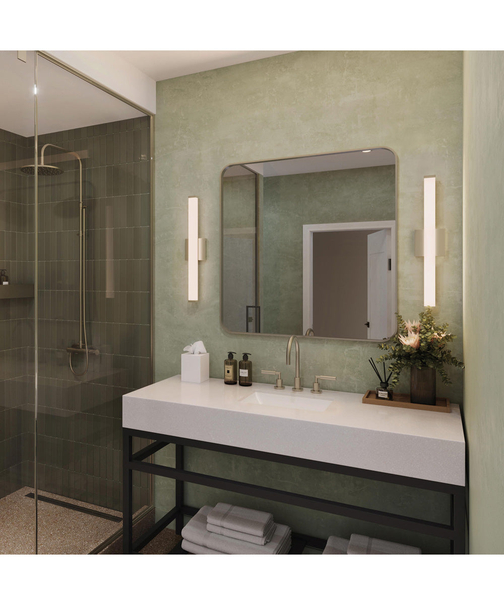 Phase 6.1 24 in. 5CCT Integrated LED Linear Vanity Light Brushed Nickel