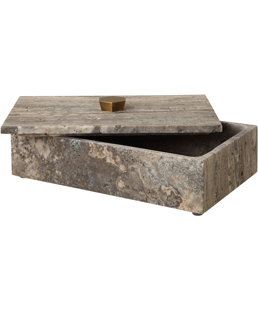 Griseus Travertine Stone Box