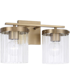 Vaughn 2-Light Vanity Aged Brass