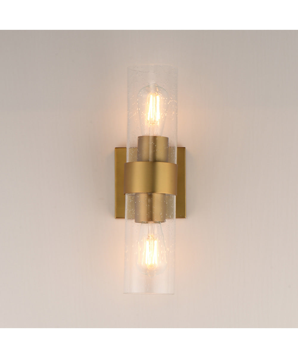 Livingston 2-Light Sconce Natural Aged Brass
