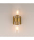 Livingston 2-Light Sconce Natural Aged Brass
