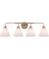 Pleated II 4-Light Lighting Premium Bronze