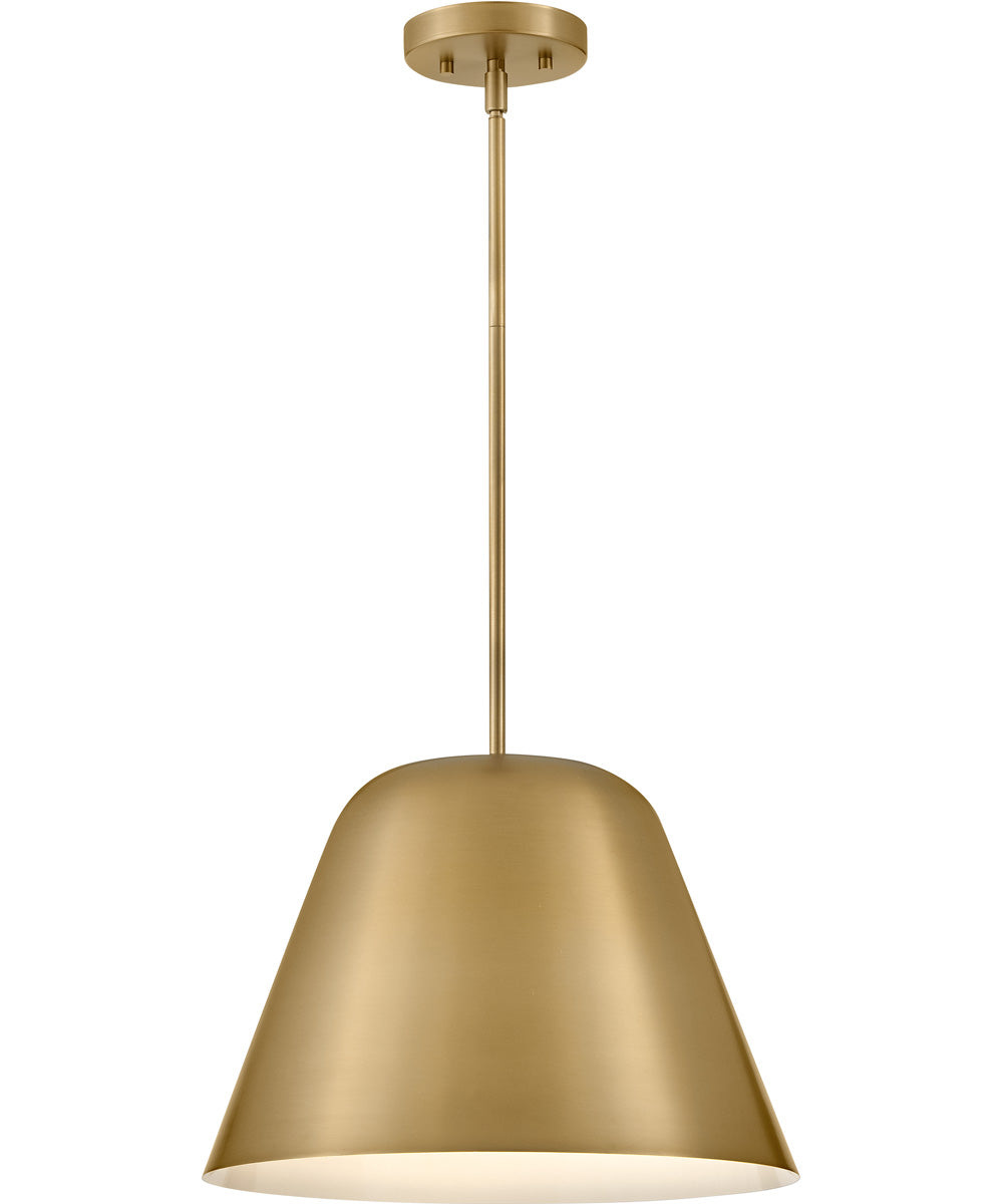 Madi 1-Light Large Pendant in Lacquered Brass