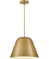 Madi 1-Light Large Pendant in Lacquered Brass