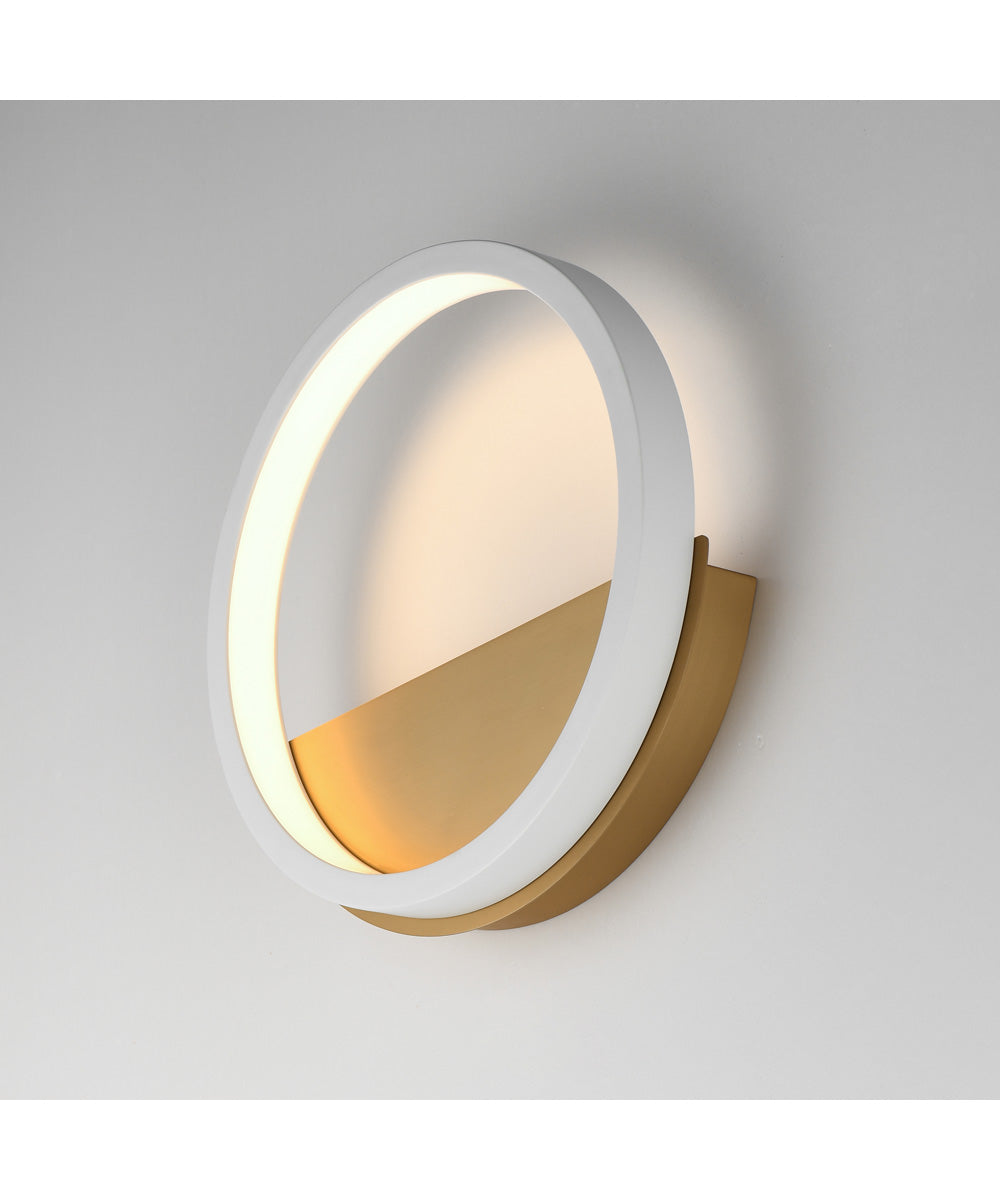 Hoopla LED Wall Sconce White/Gold