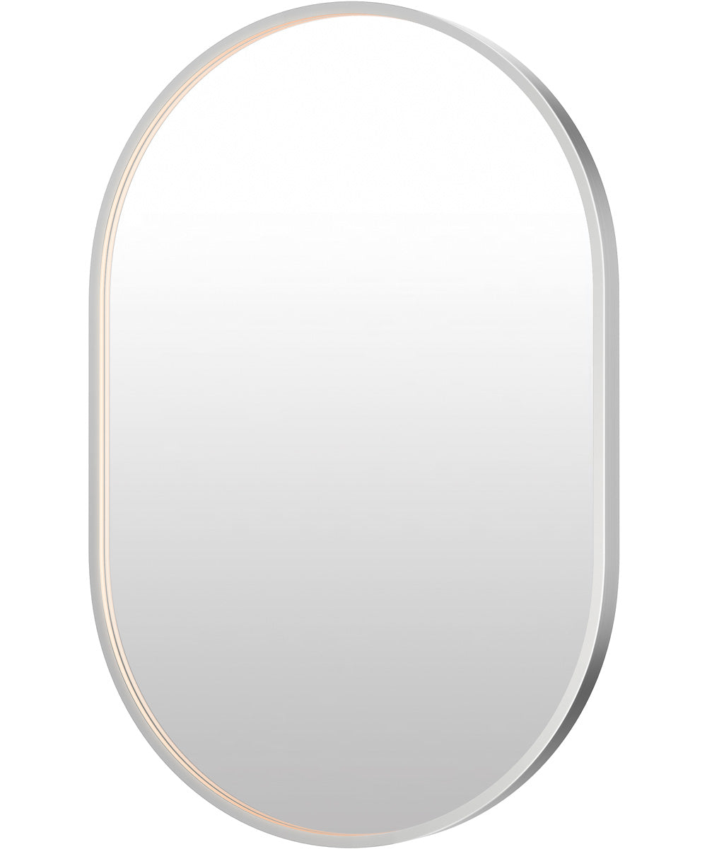 Elisse 24x36 Oval SN LED MIRROR Satin Nickel