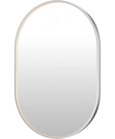 Elisse 24x36 Oval SN LED MIRROR Satin Nickel