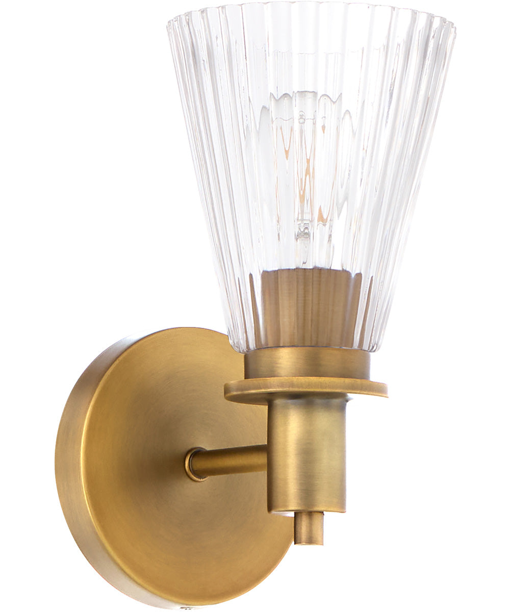 Lawton 1-light Wall Mount Light Fixture Brushed Brass